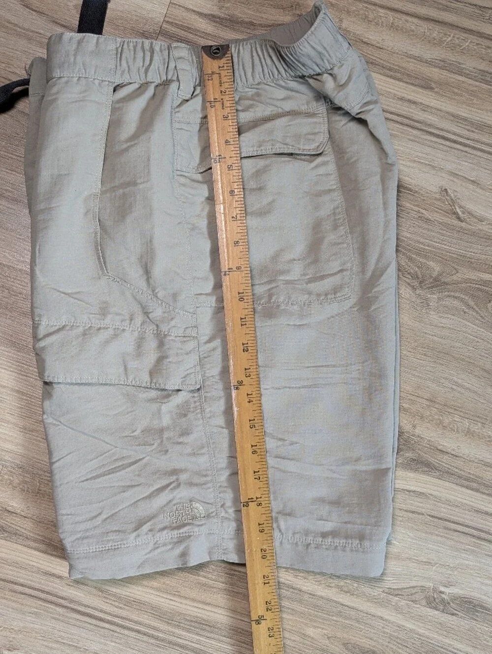 The North Face Shorts Khaki  Nylon Belted  Gorpcore Hiking (Just The Shorts)